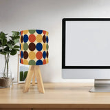 Scandinavian Retro Dots Tripod Table Lamp – Mid Century Accent Remote Light - retro table lamps