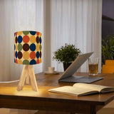 Scandinavian Retro Dots Tripod Table Lamp – Mid Century Accent Remote Light - retro table lamps