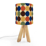 Scandinavian Retro Dots Tripod Table Lamp – Mid Century Accent Remote Light - US Plug - retro table lamps