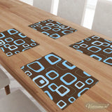 Space-Saving Retro Wooden TV Trays Set | Midcentury Modern Design - 4 Pack - retro tv tray