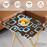 Space-Saving Retro Wooden TV Trays Set | Midcentury Modern Design - 4 Pack - retro tv tray