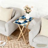 Space-Saving Wooden TV Trays Set | Midcentury Modern Design - 4 Pack - retro tv tray