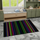 Striped Retro Statement Rug for Living Room or Bedroom 60’’x36’’ - Rugs & Mats