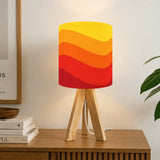 Sun Down 70s Retro Tripod Lamp – Mid Century Accent Light with Remote Control - retro table lamps