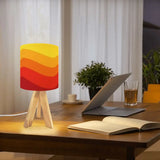Sun Down 70s Retro Tripod Lamp – Mid Century Accent Light with Remote Control - retro table lamps