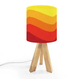 Sun Down 70s Retro Tripod Lamp – Mid Century Accent Light with Remote Control - US Plug - retro table lamps