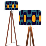 Sunburst Retro Linen Shade Wall Sconces - Midcentury Plug-in Lamp Set of 2 - retro wall sconces