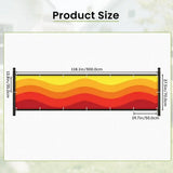 Sunny Waves Outdoor Privacy Screen – Retro Balcony Windbreak - Retro Privacy Screen