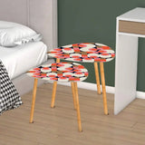 Triangle 60s Retro Tripod Nesting Table Set Funky Pink - One Size - retro nesting tables