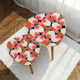Triangle 60s Retro Tripod Nesting Table Set Funky Pink - One Size - retro nesting tables