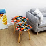 Triangle 60s Retro Tripod Nesting Table Set Modernist Style - One Size - retro nesting tables