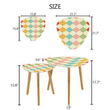 Triangle 60s Retro Tripod Nesting Table Set Multicolor - One Size - retro nesting tables