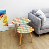 Triangle 60s Retro Tripod Nesting Table Set Multicolor - One Size - retro nesting tables