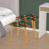 Triangle 60s Retro Tripod Nesting Table Set Wavy Multicolor - One Size - retro nesting tables