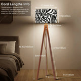 Tripod Floor Lamp zebrabwmax - retro floor lamps