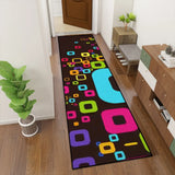 Vibrant 70s Retro Runner Rugs | Midcentury Pop Art Style Decor - retro runner