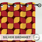 Vintage 70s Design Blackout Curtains: Midcentury Modern Thermal Panels - retro curtains