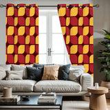 Vintage 70s Design Blackout Curtains: Midcentury Modern Thermal Panels - retro curtains
