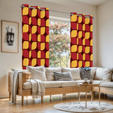 Vintage 70s Design Blackout Curtains: Midcentury Modern Thermal Panels - retro curtains