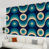 Vintage 70s Peel & Stick Wallpaper – Retro Mid Century Vintage Home Decor - 144’’x100’’ - retro wallpaper