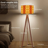 Vintage 70s Tripod Lamp – Midcentury Modern Floor Light Smart LED - retro floor lamps