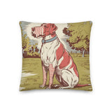 VINTAGE DOG Premium Pillow Retro Pet Shabby Chic Decor Gift Farmhouse Cottagecore - retro pillow
