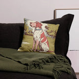 VINTAGE DOG Premium Pillow Retro Pet Shabby Chic Decor Gift Farmhouse Cottagecore - retro pillow