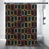 Vintage Mid Century Fabric Shower Curtain – Modern Retro Bathroom Style - retro bathroom