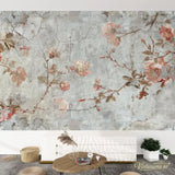 Vintage Roses Painting Removable Stick and Peel Wallpaper - Custom Sizes - 144’’x100’’ - retro wallpaper