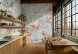 Vintage Roses Painting Removable Stick and Peel Wallpaper - Custom Sizes - 144’’x100’’ - retro wallpaper