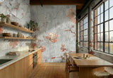 Vintage Roses Painting Removable Stick and Peel Wallpaper - Custom Sizes - 144’’x100’’ - retro wallpaper