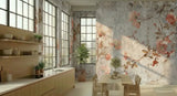 Vintage Roses Painting Removable Stick and Peel Wallpaper - Custom Sizes - 144’’x100’’ - retro wallpaper