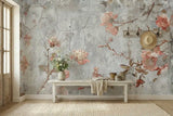 Vintage Roses Painting Removable Stick and Peel Wallpaper - Custom Sizes - 144’’x100’’ - retro wallpaper