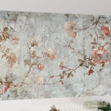 Vintage Roses Painting Removable Stick and Peel Wallpaper - Custom Sizes - 144’’x100’’ - retro wallpaper
