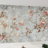 Vintage Roses Painting Removable Stick and Peel Wallpaper - Custom Sizes - 144’’x100’’ - retro wallpaper