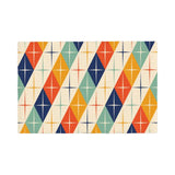 Vintage Style Double Layer Placemats – Reusable Retro Dining Table Mats - 4 Pcs - retro table linen