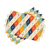 Vintage Style Double Layer Placemats – Reusable Retro Dining Table Mats - retro table linen