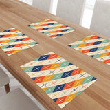 Vintage Style Double Layer Placemats – Reusable Retro Dining Table Mats - retro table linen