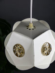 New rewired! Scandinavian Metal Glass SPACE AGE Pendant Lamp