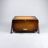 Vintage cantilever style SEWING or JEWELRY BOX, 1960s East Germany