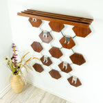 1960s LARGE MIDCENTURY WARDROBE, Teak veneer chrome