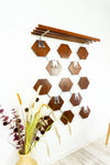 1960s LARGE MIDCENTURY WARDROBE, Teak veneer chrome