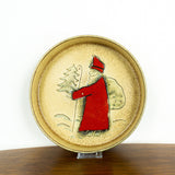 XXL Santa Claus CERAMIC BOWL by Scheurich, 1970s Westgerman Pottery