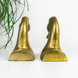 Pair of 1960s BRASS DUCK BOOKENDS