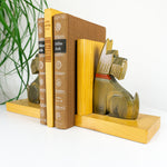 1950s hand-carved midcentury Scottish Terrier DOG BOOKENDS