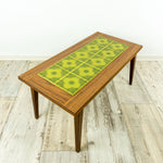 60s green ceramic MOSAIC SIDE TABLE Plant Stand