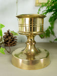 Massive 1980s BRASS CANDLE HOLDER
