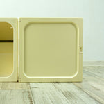 Square 1960s ivory BATHROOM MEDICINE CABINET in 3 variations