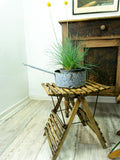 1 of 2 FOLDABLE antique French FISHING STOOL
