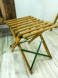 1 of 2 FOLDABLE antique French FISHING STOOL